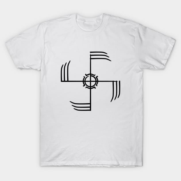 Ginfaxi Icelandic Stave | Viking Symbols T-Shirt by Time Nomads